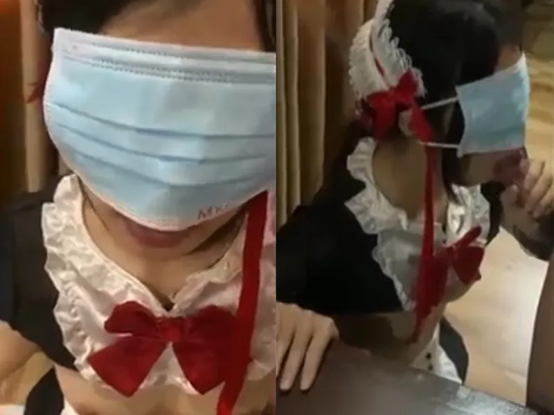 Cô bạn gái việt dâm cosplay nô lệ mút bú con cậu bé điêu luyện